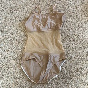 Nude Mesh Leotard